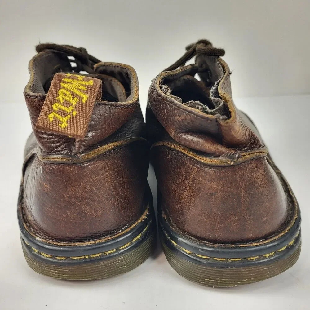 DR MARTENS SUSSEX Boots Men 8 Brown Chukka Leather AS IS READ